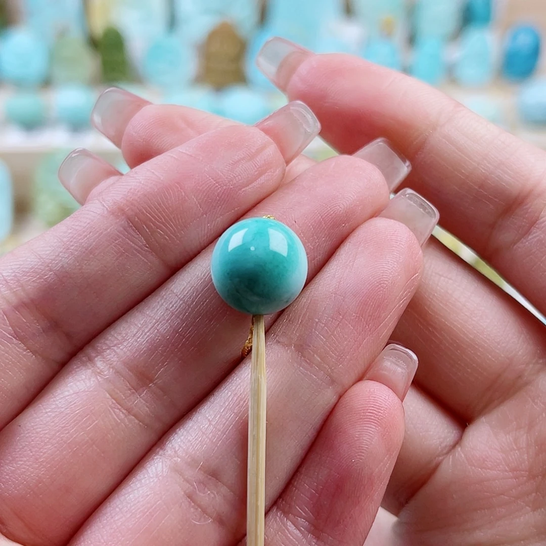 绿松石未镶嵌珠宝奇石12mm