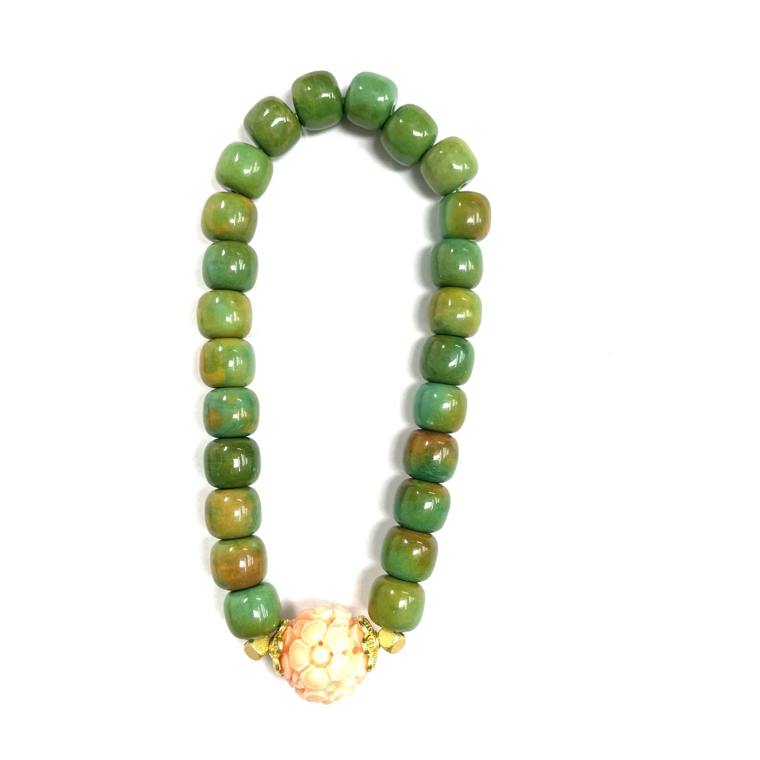 B170号8mm绿色直切珠手串