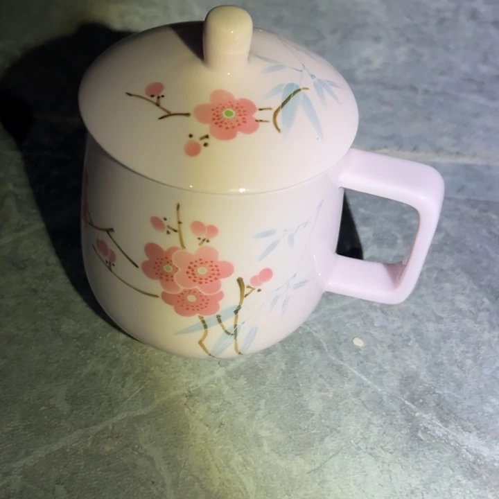 手红梅办公杯500毫升