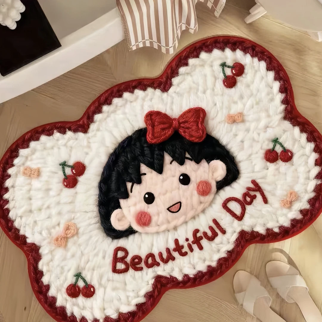 【毛线风硅藻泥】浴室地垫卫生间吸水脚垫卡通地毯洗手间厕所口防滑