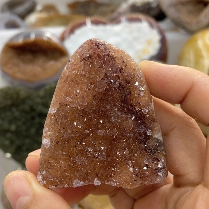 紫晶未镶嵌珠宝半成品