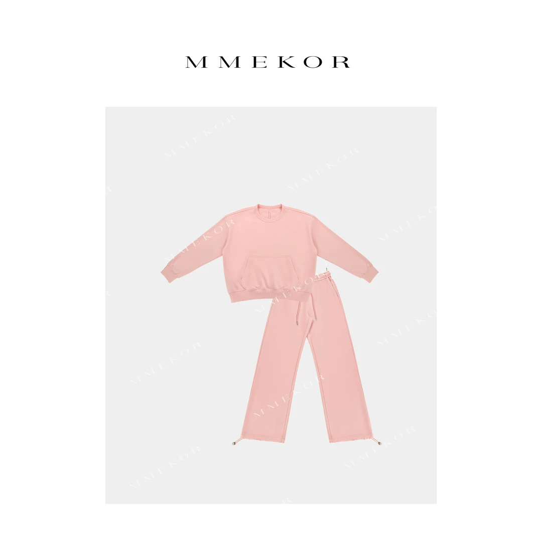 MMEKOR“粉黛套装”2025新款活力常青藤休闲两件套 89222