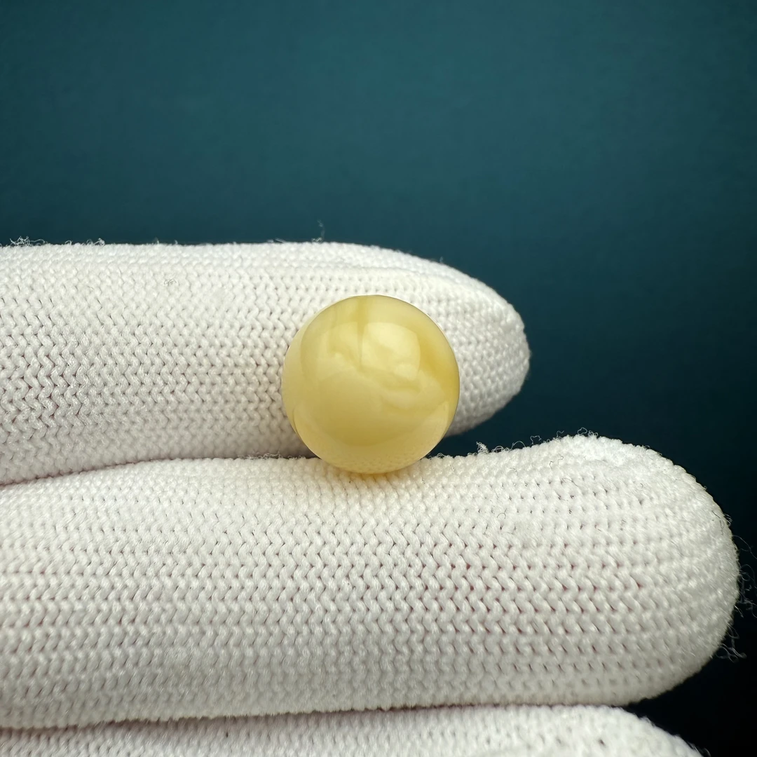 D3678天然蜜蜡 微瑕特价圆珠 12.5mm支持复检假一罚四