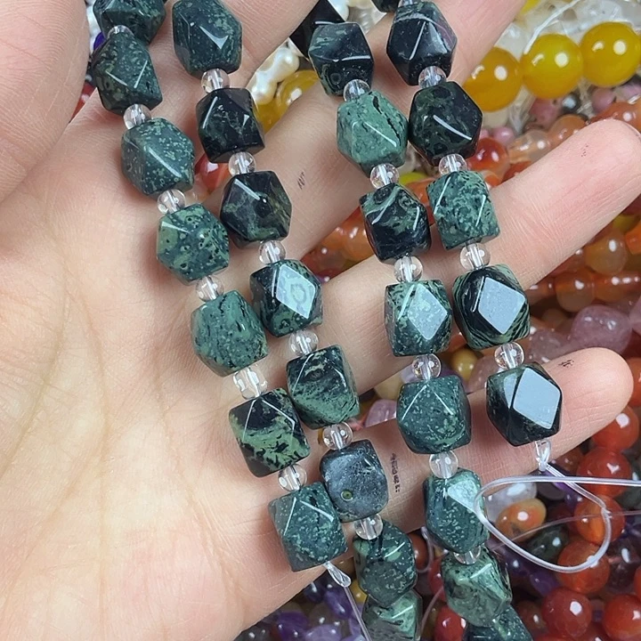 查罗石散珠合金棱形一条