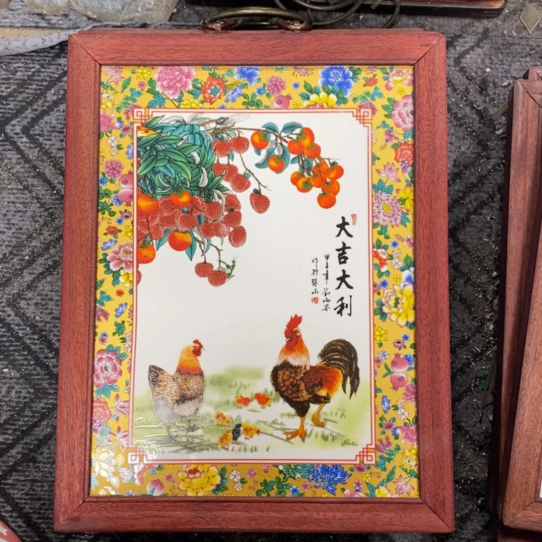 瓷37*28 景德镇瓷板画柴窑烧制