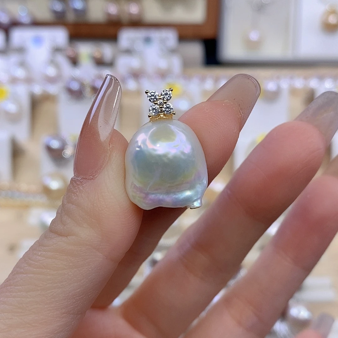 淡水珍珠颈饰合金