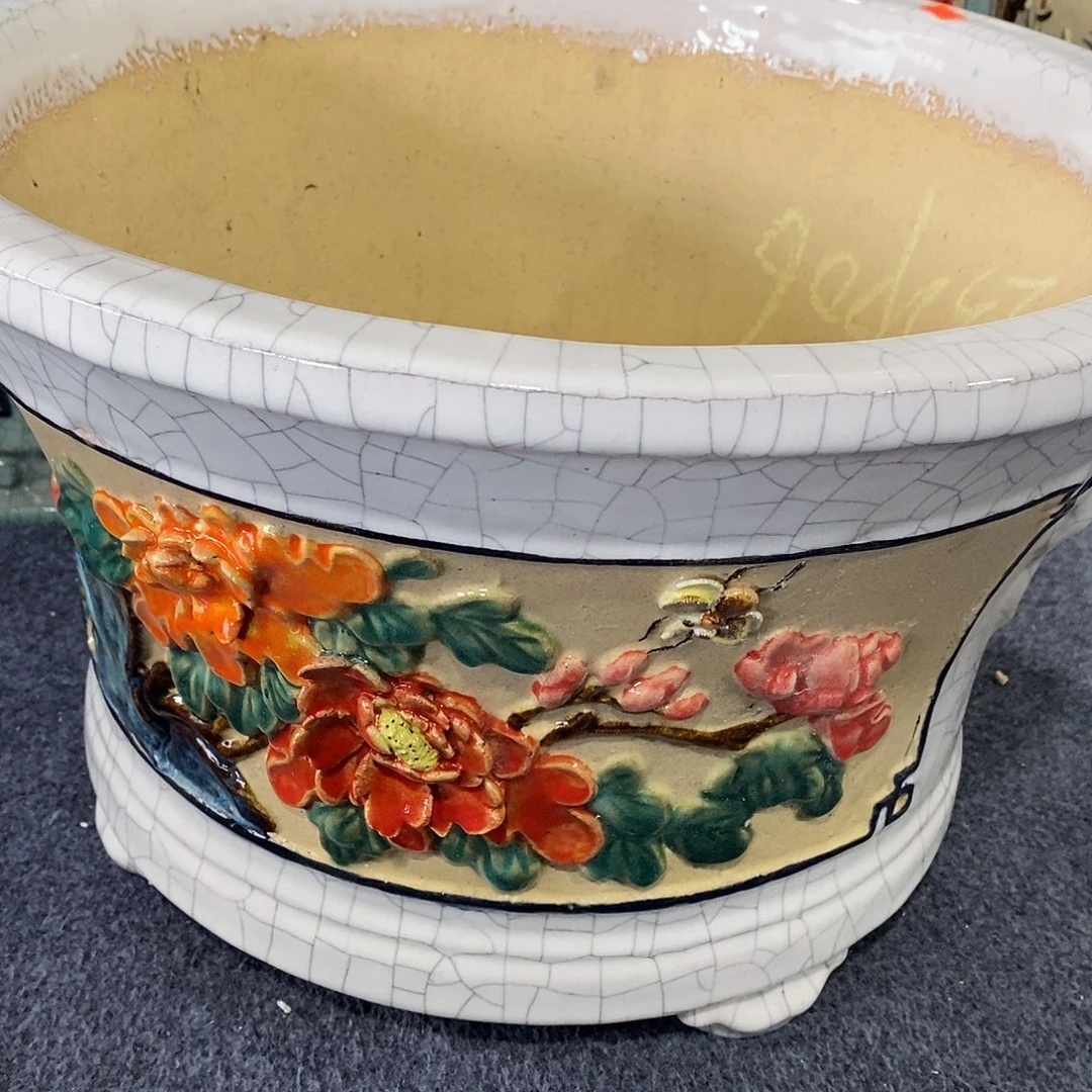 S***n手工艺品琉璃石湾盆石湾盆石湾盆