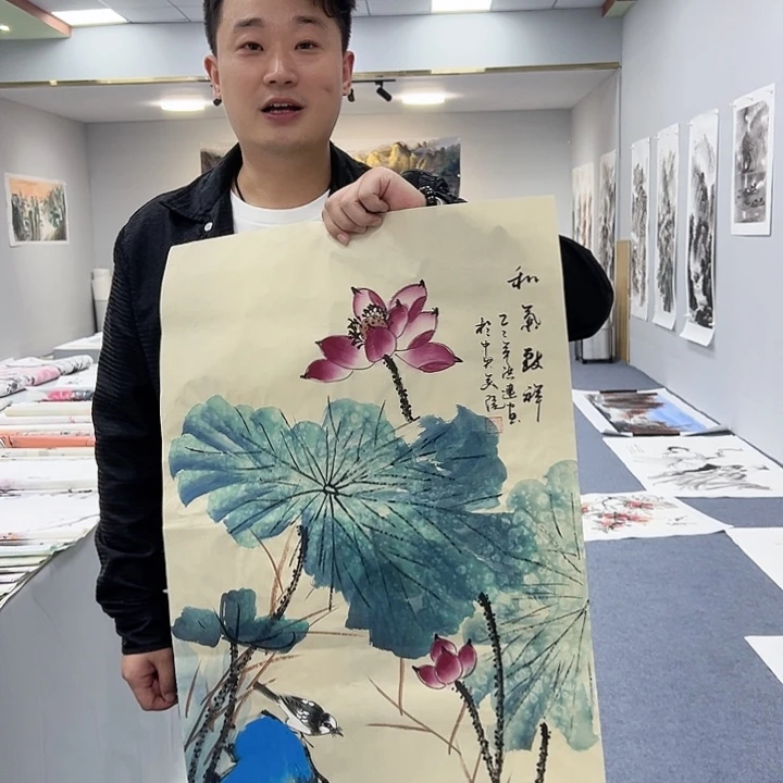 国画国画作品宣纸纯手绘