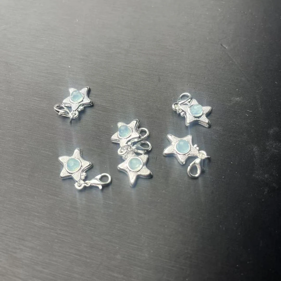 ZBG1820海蓝宝星星小滴溜(珠宝多样性发其一）