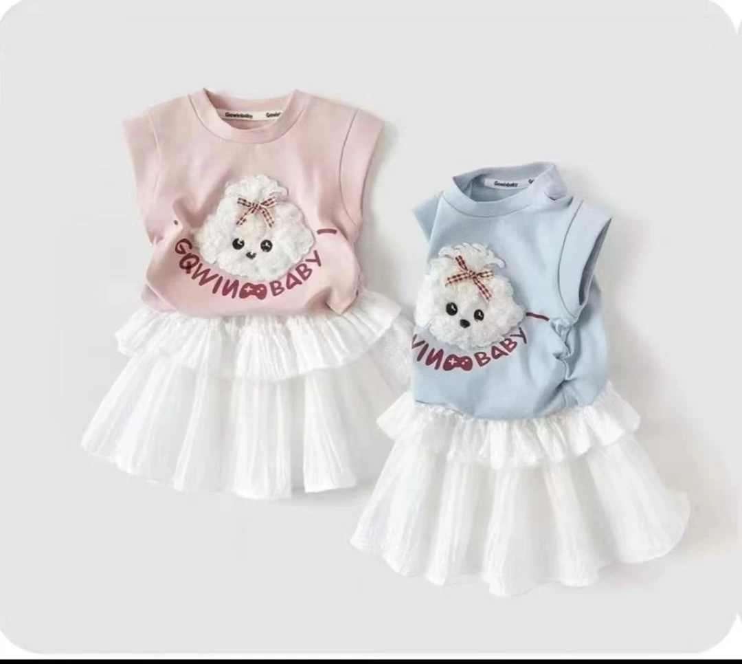 女童短袖T恤韩式俏皮可爱2025夏季女孩卡通上衣洋气百搭