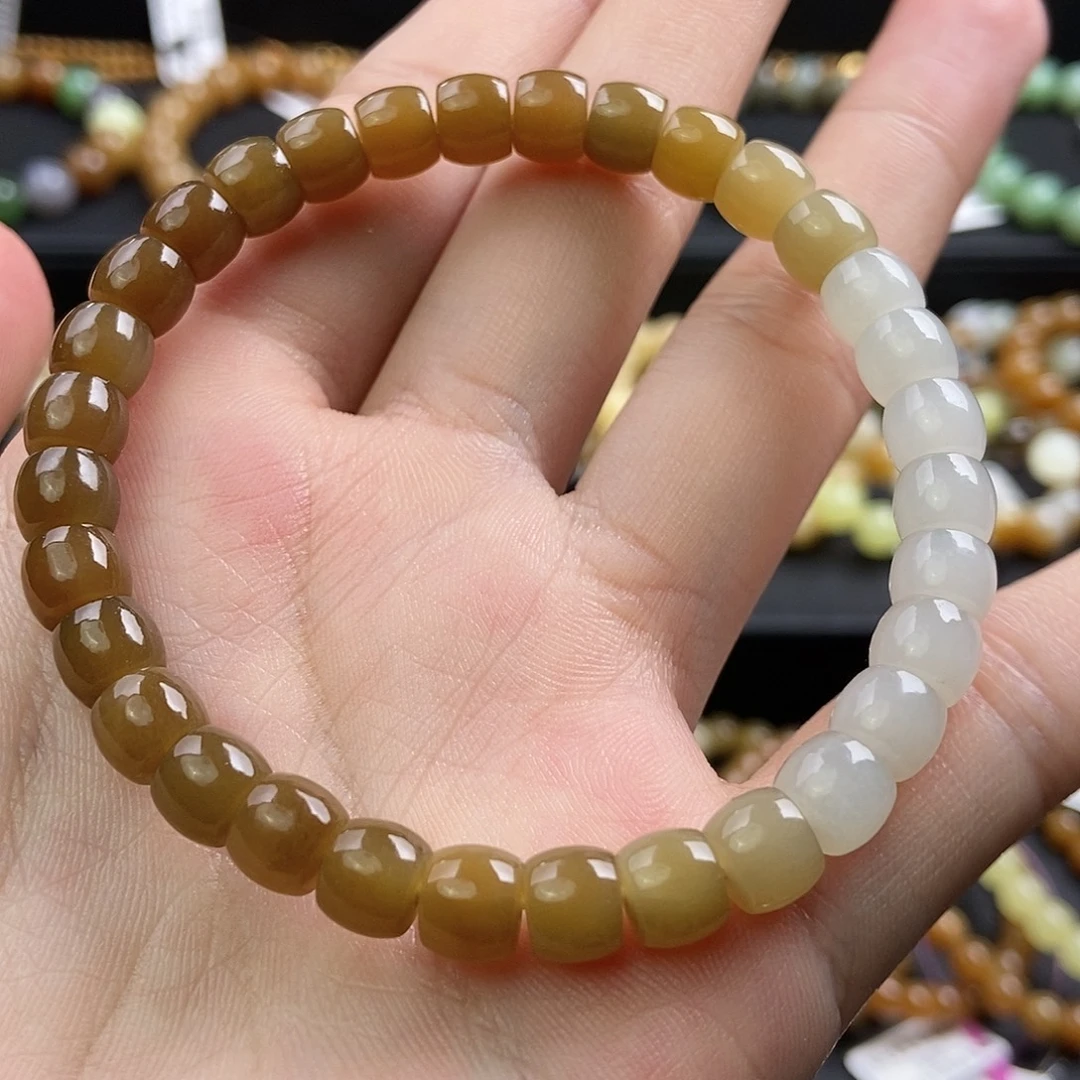 和田玉未镶嵌手链