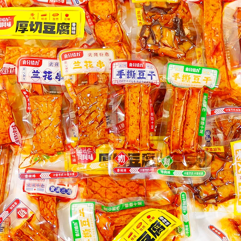 食分给力豆腐干零食柴火香干口袋都有香辣味即食零食追剧休闲解馋