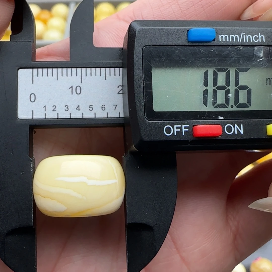 蜜蜡未镶嵌裸石精品白蜡墩子