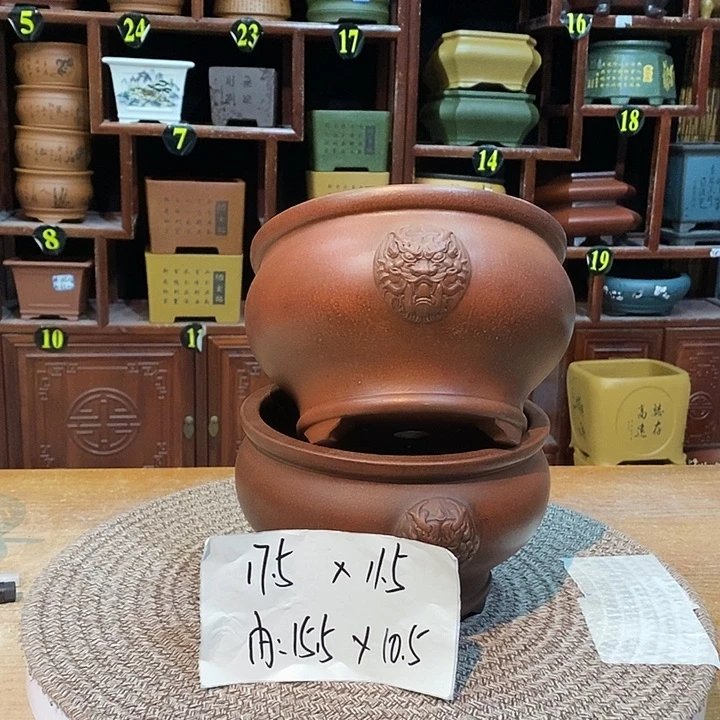 紫砂花盆紫砂花盆