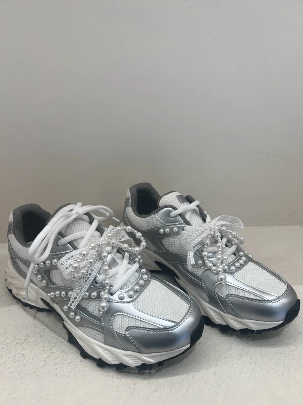 【COCO可可 】2025春季新品珍珠厚底休闲鞋1582-6. 800