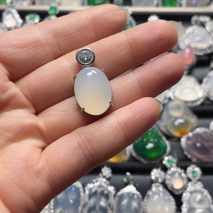 玛瑙/玉髓合金挂件