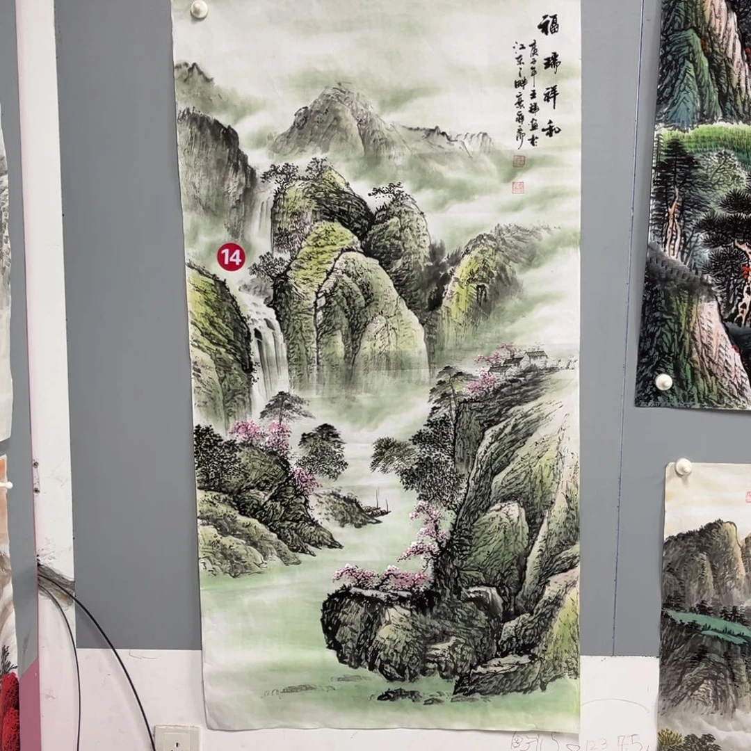 国画宣纸手绘，手工作品