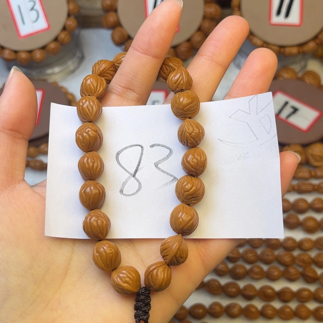 核桃龙纹桃核手串肚卡10小布丁