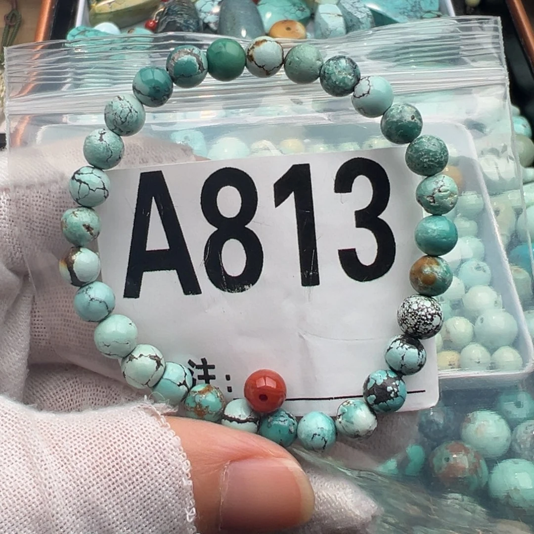 未镶嵌卡6圆珠手串南红玛瑙