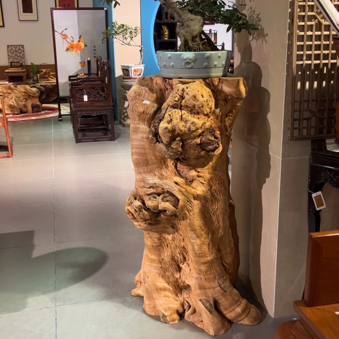花梨木类成套家具龙眼木大树墩