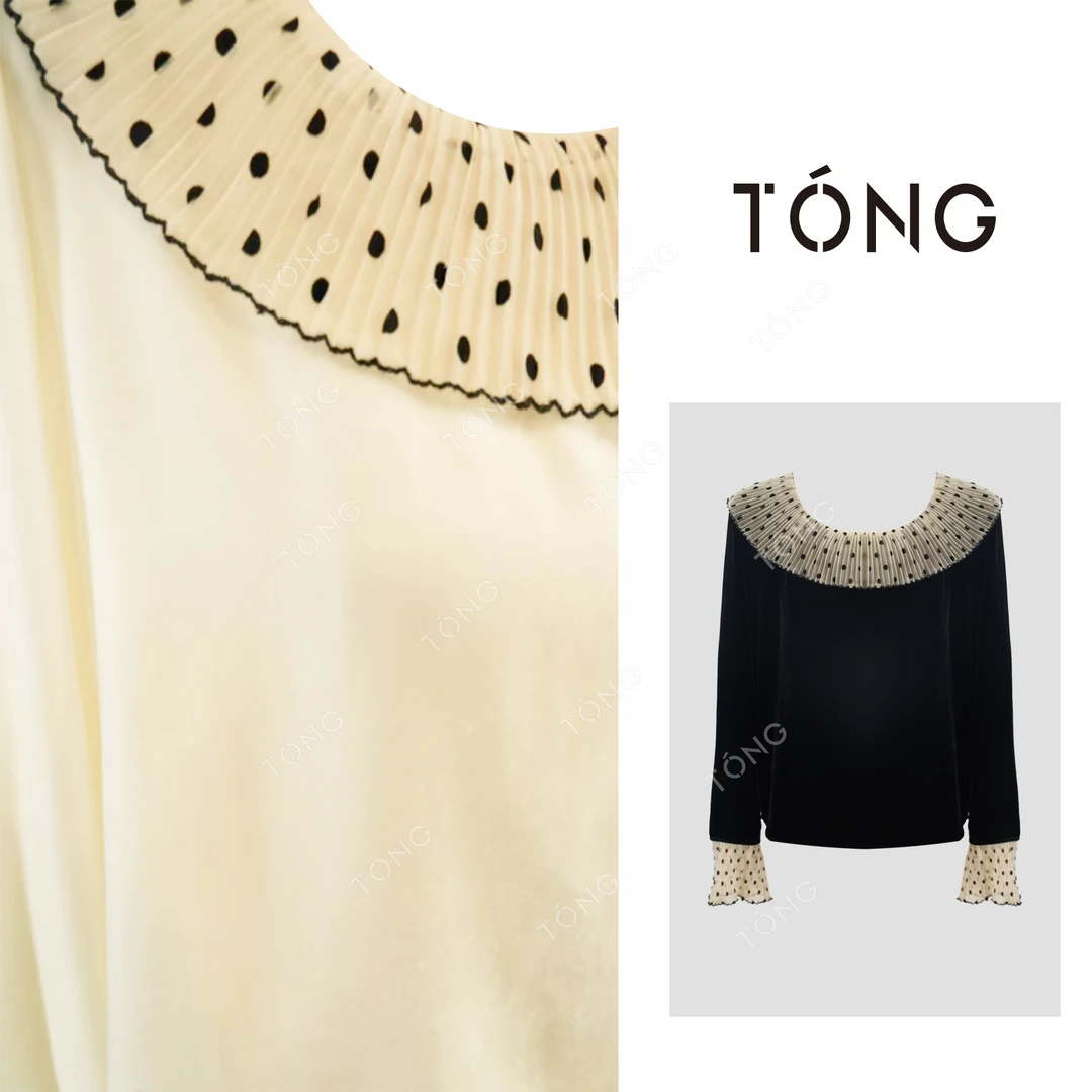 【韵瑶】冬季桑蚕丝丝绒气质百搭上衣 GC037