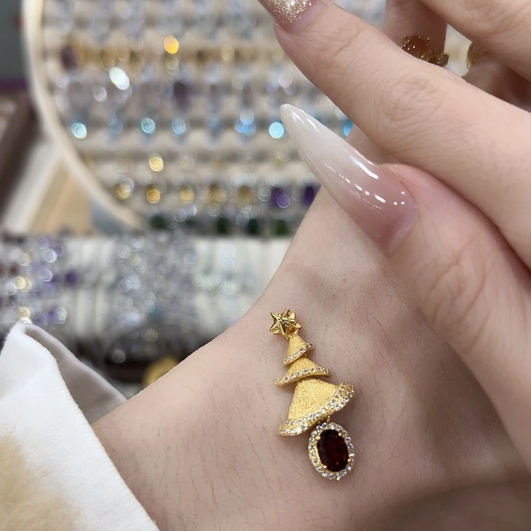 *****吊坠(赠链)银S925镶嵌石榴石