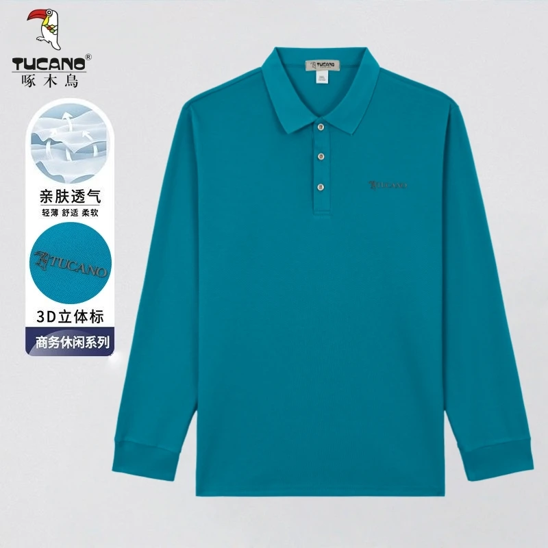 【茶芙巷】啄木鸟/TUCANO长袖POLO衫T恤翻领衫男士秋新款【YJL】