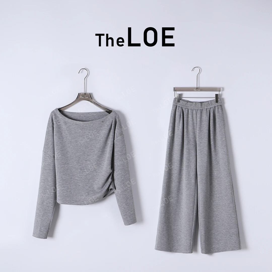 TheLOE/不费力气超自然收褶丝滑卫衣套装#03.12TZ-G3971