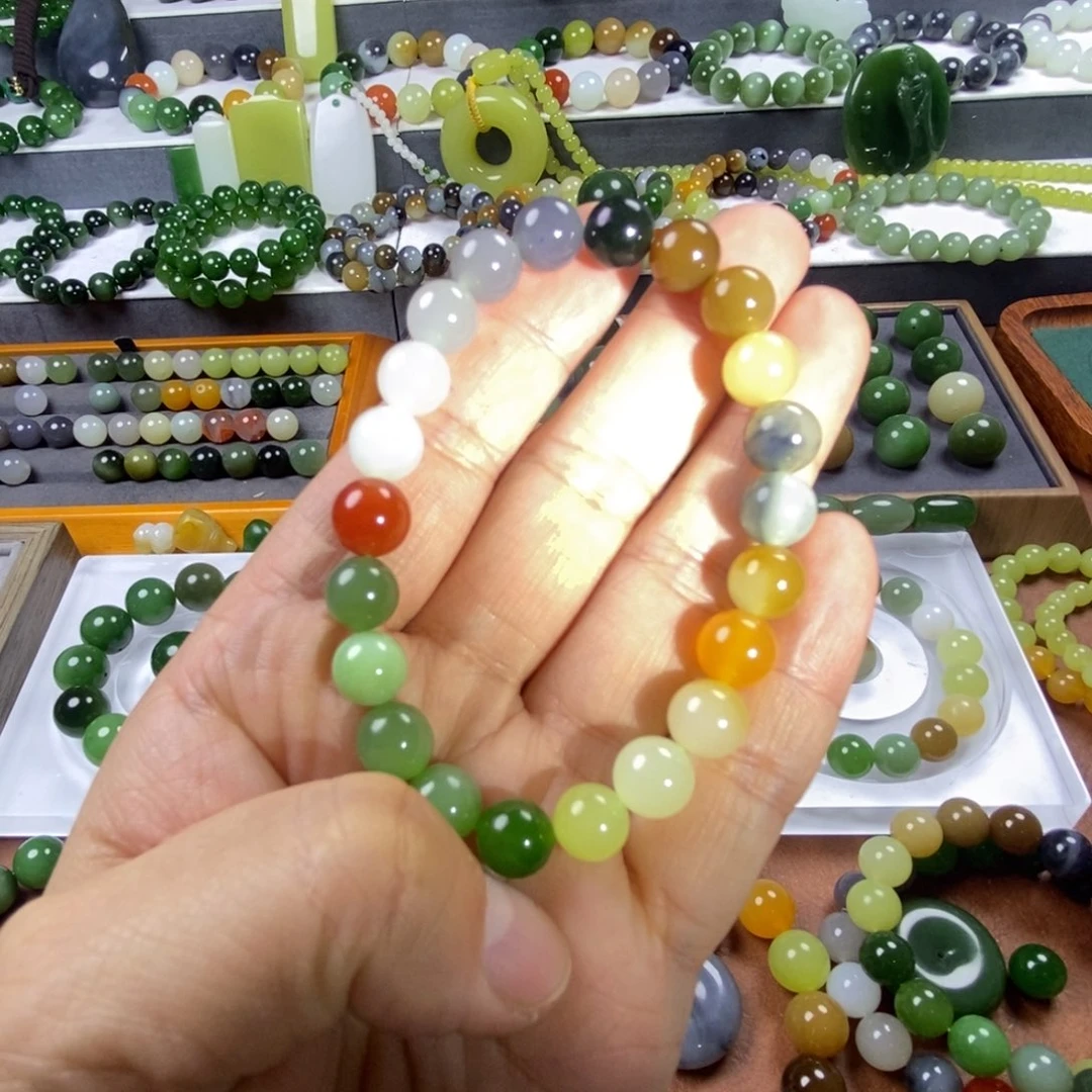 和田玉未镶嵌手链