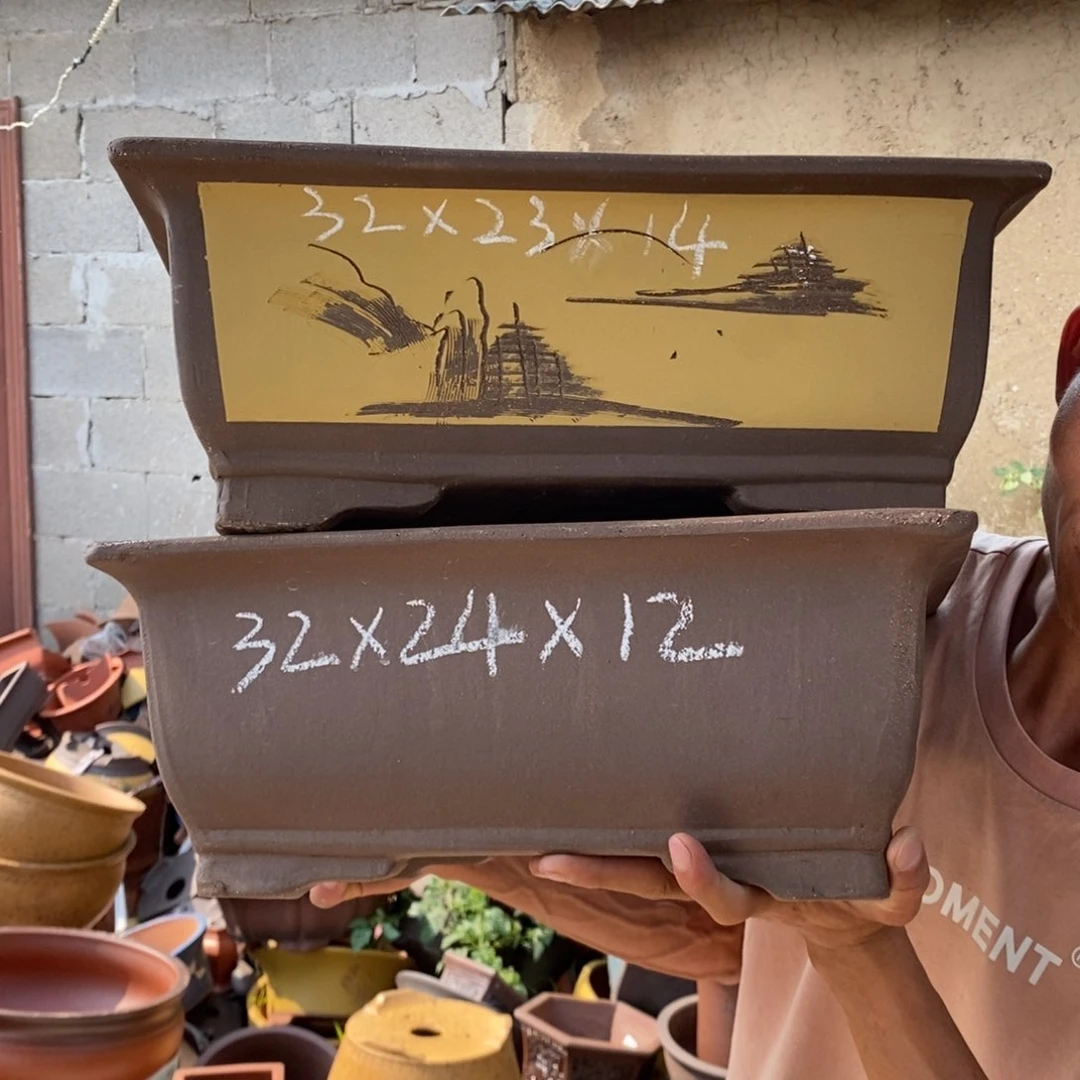 紫砂花盆紫砂器，紫砂壶的