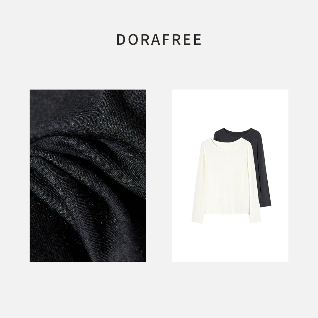 8103韩系圆领纯色修身显瘦设计师款打底衫