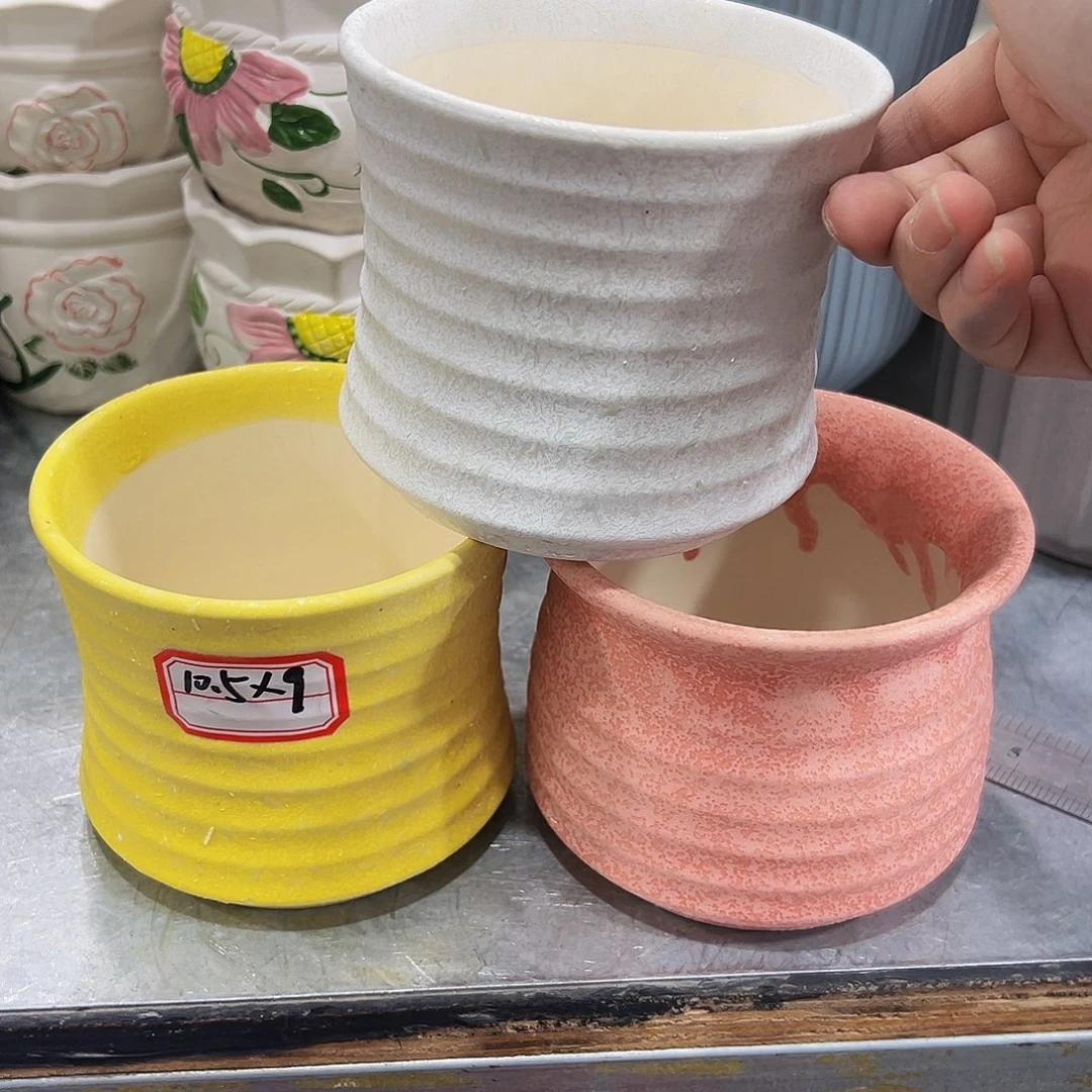 外贸尾单陶瓷花盆凑10米包邮