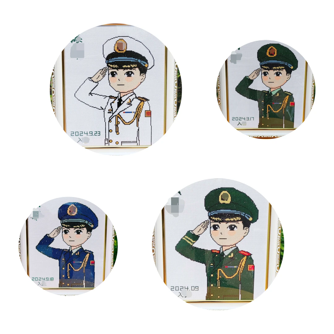 50*60兵哥哥钻石画成品带框