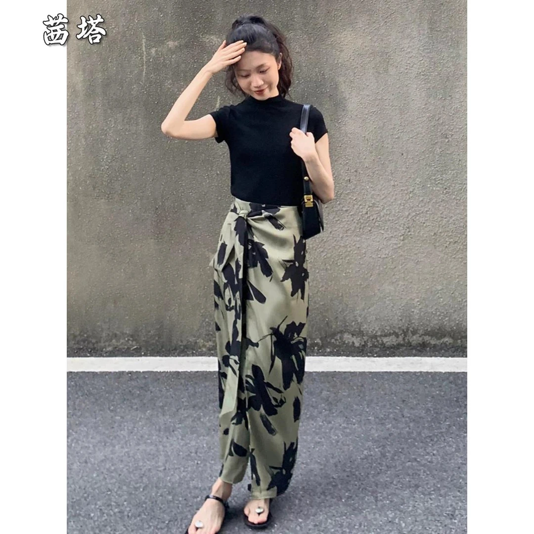 初春穿搭一整套盐系轻熟显瘦减龄时髦名媛气质休闲两件套装裙女夏