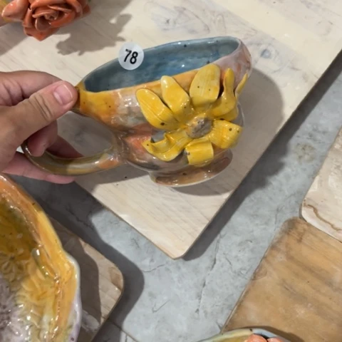 碗手捏咖啡杯壶承碗盘