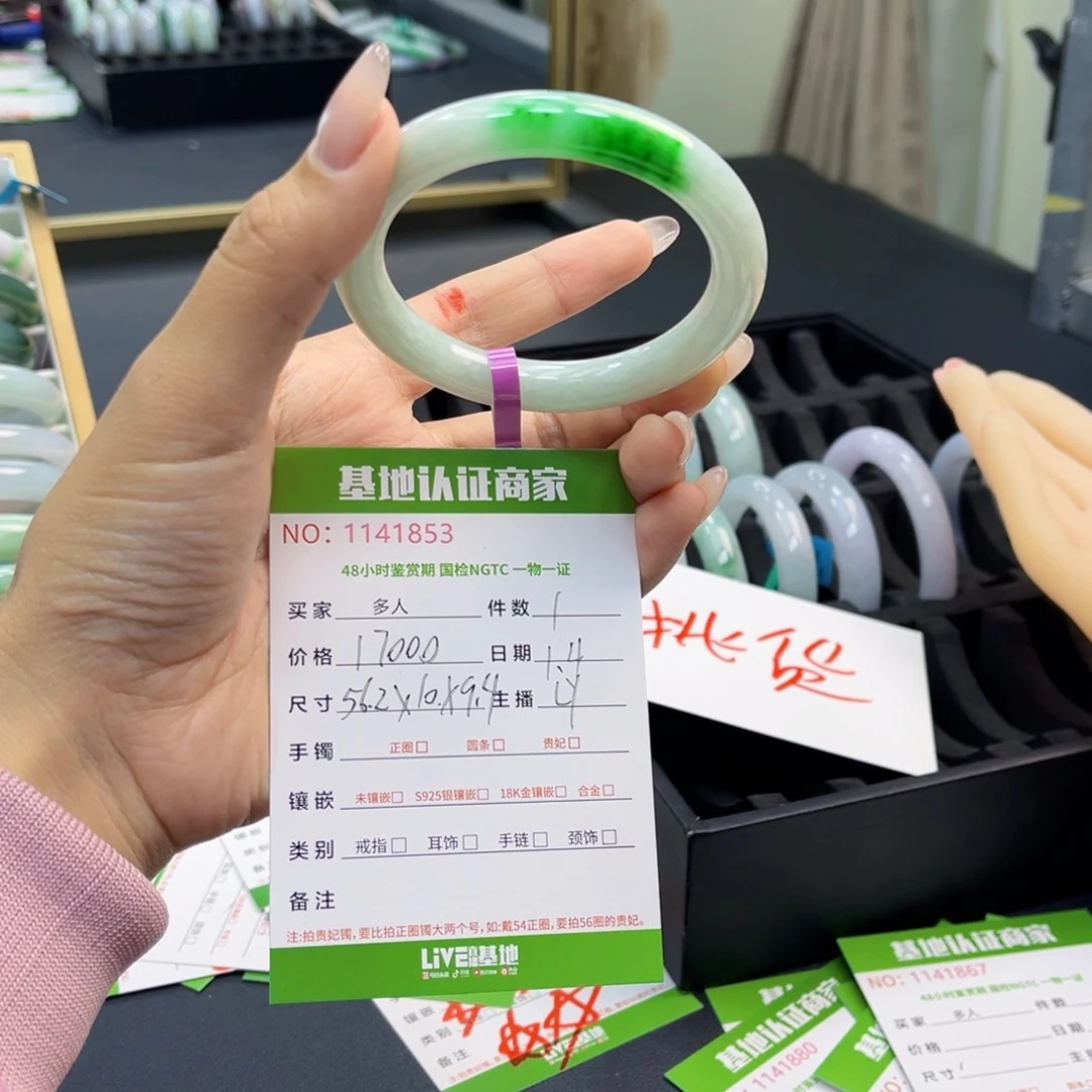 未镶嵌手镯翡翠手镯