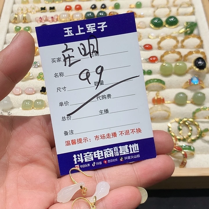 庄***吖和田玉银S925镶嵌颈饰