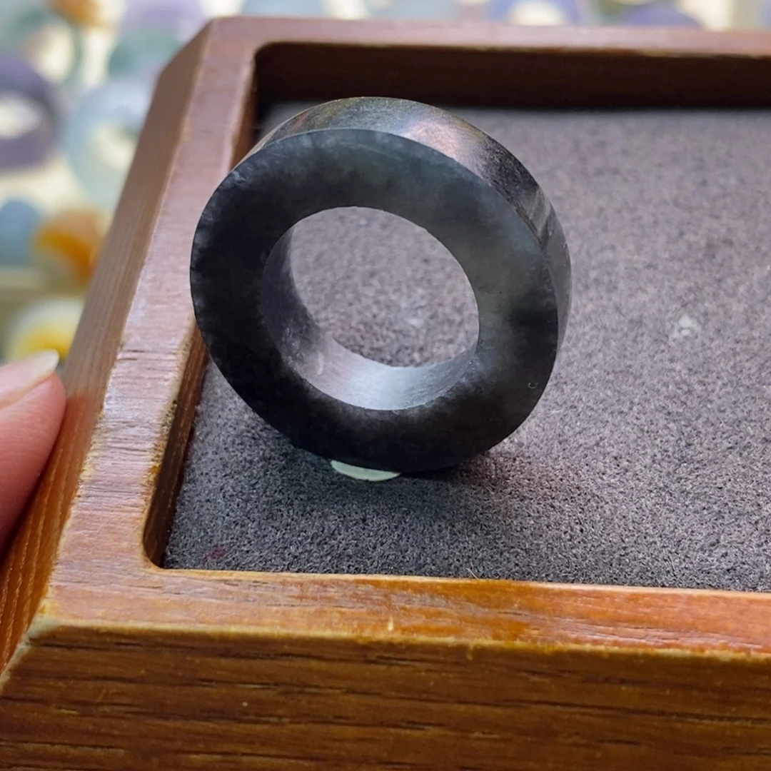 定制翡翠未镶嵌翡翠戒指12-23