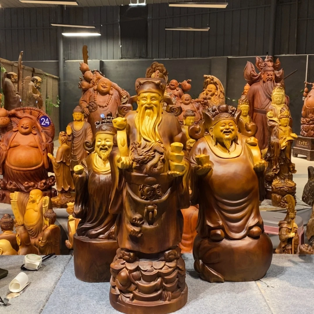 南***哥香樟木香樟木财神