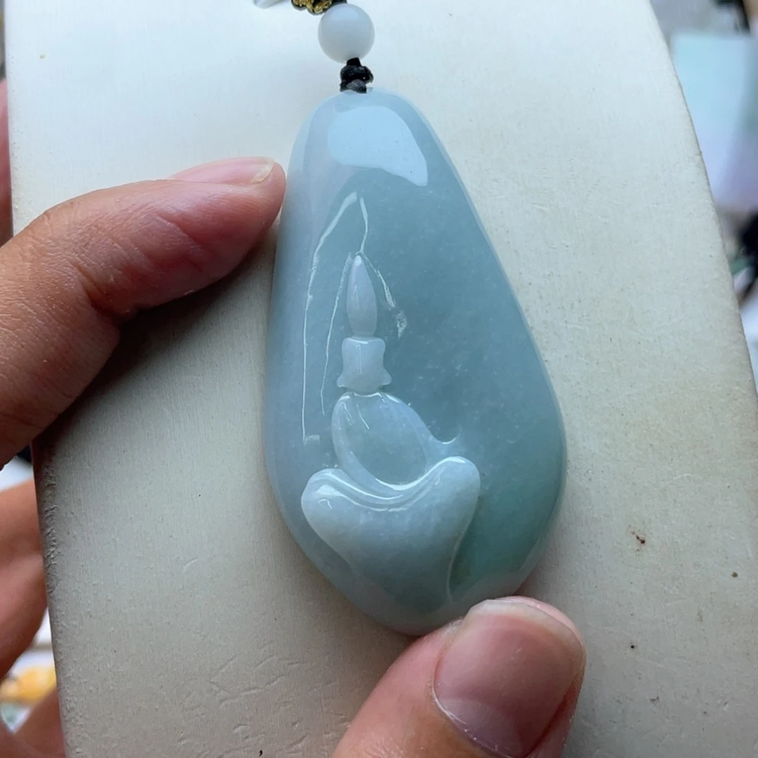 【闪购商品】颈饰未镶嵌翡翠人****佛翡翠