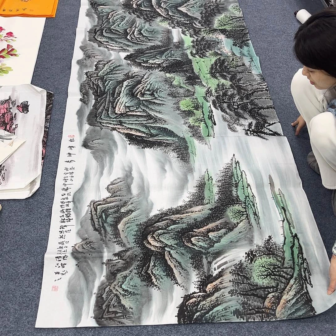 国画作品全场放漏