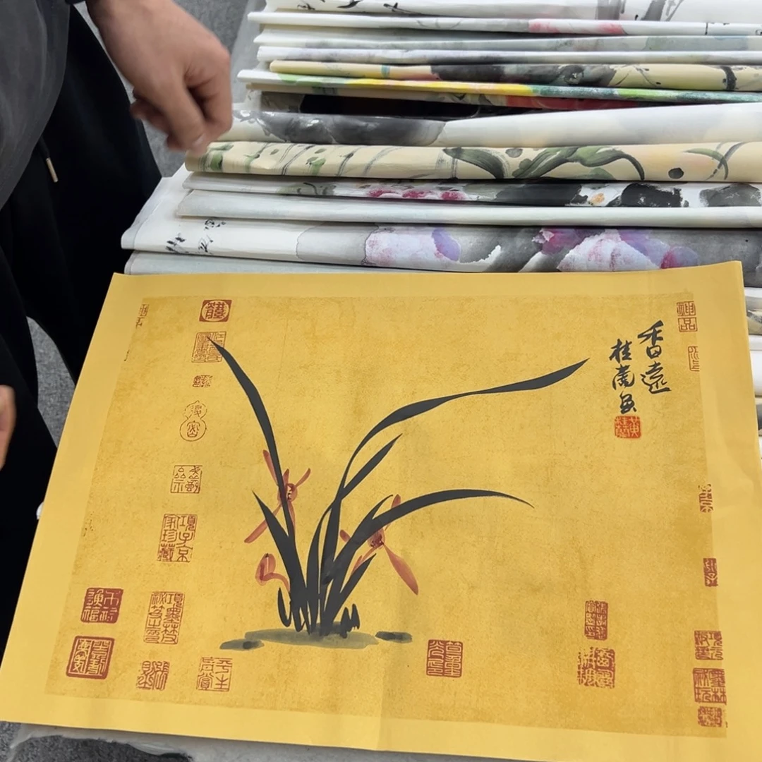 国画纯手绘字画宣纸