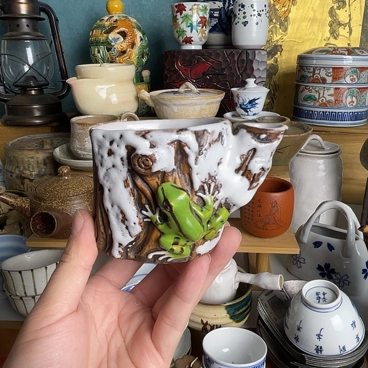 瓷片青蛙公道一个好看的