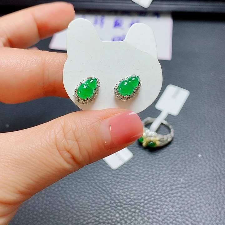 银S925镶嵌戒指翡翠