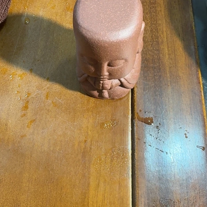 黄***发紫砂茶壶紫泥盖置