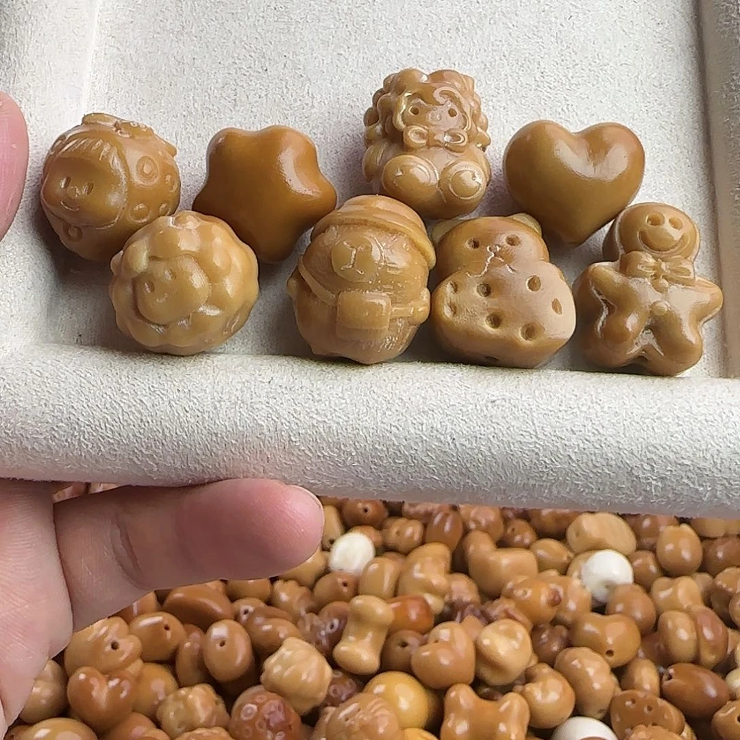 菩提根/象牙果吊坠瑕疵风化8颗组合2