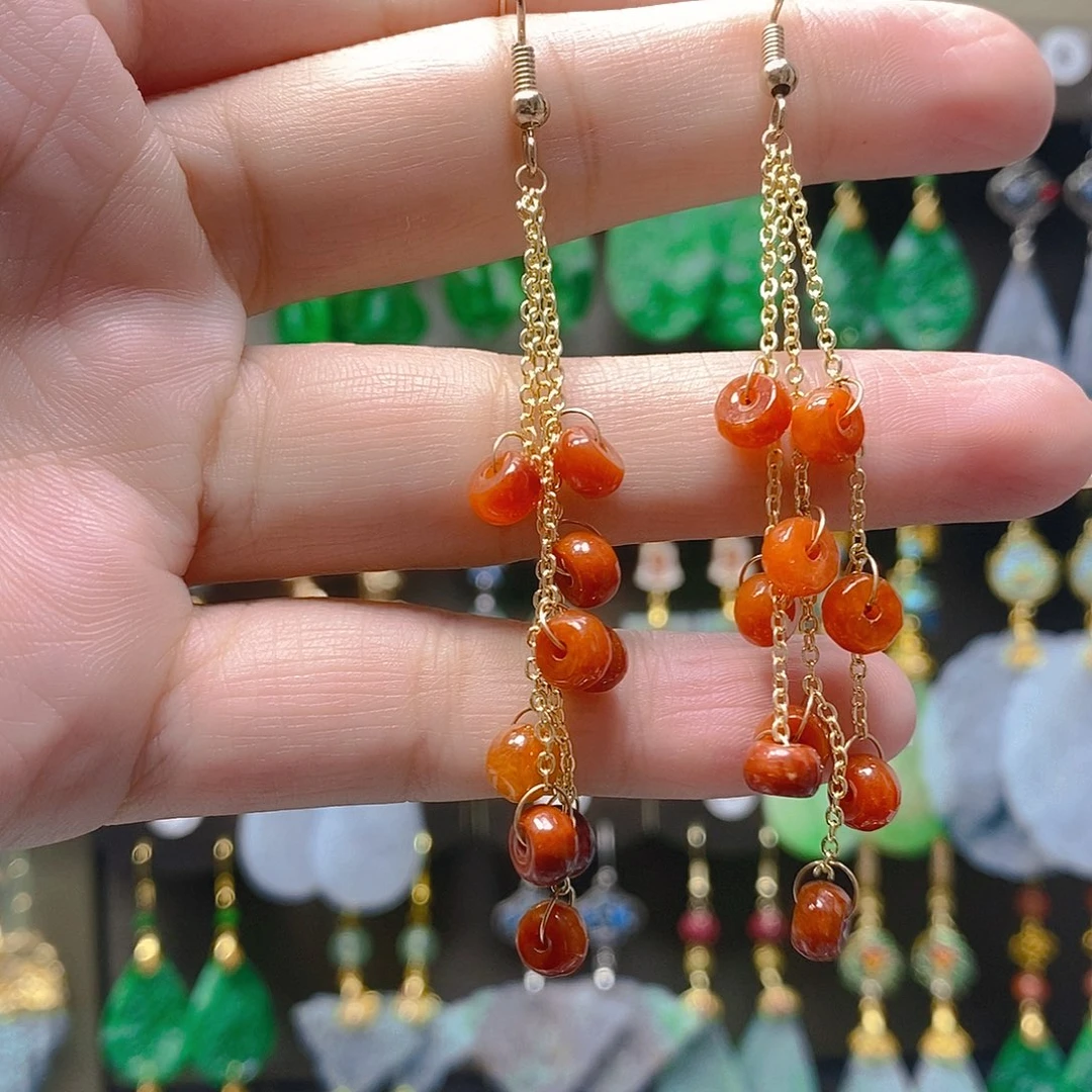 未镶嵌翡翠耳饰翡翠