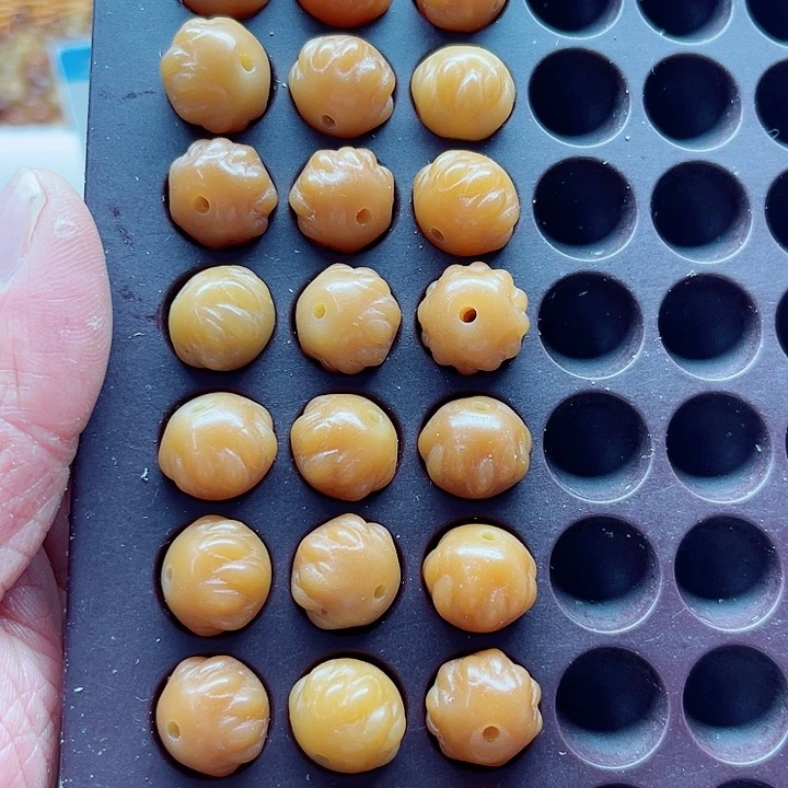 白玉菩提手串精品14风化吞噬30颗