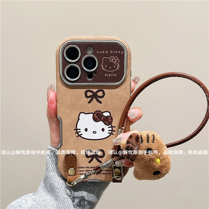 大视窗翻毛皮适用苹果16/iPhone/华为手机壳15promax防摔pura70潮