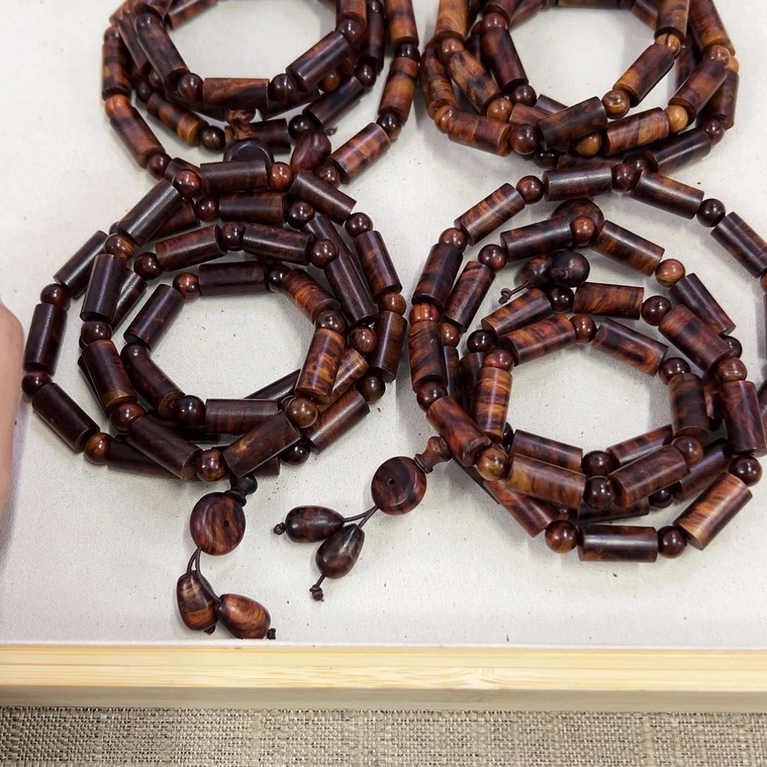 黄花梨/降香黄檀手串/手链长串圆桶混串处理福利